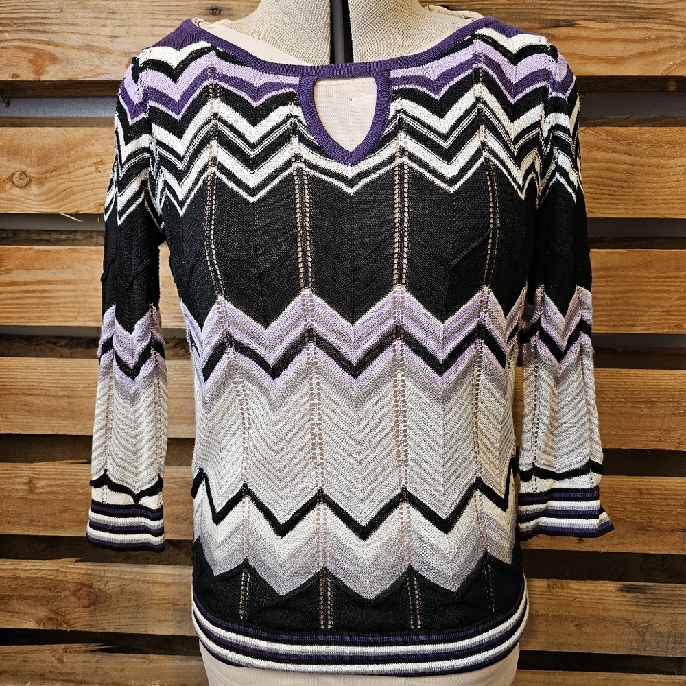 White House Black Market Purple Light Sweater